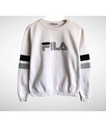 Fila Womens Natalie Crewneck Sweatshirt Pullover, WHITE, S - £10.31 GBP