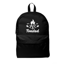 Unisex Waterproof Backpack, Black, 15.5 oz. Soft Nylon, Padded Straps - £44.54 GBP