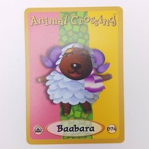 Animal Crossing Baabara E-Reader Card 074 Villager Nintendo GBA - $9.89