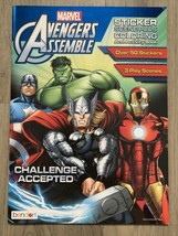 2014 Marvel Avengers Assemble Sticker Scene Plus Coloring and Activity Book NEW - £6.97 GBP