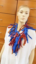 FELTED NECKLACE ARTISAN SCARF HANDMADE IN EUROPE GIFT FOR WOMEN VALENTIN... - £77.89 GBP