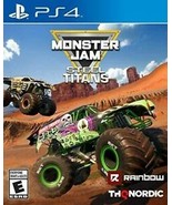 MONSTER JAM STEEL TITANS PS4! GRAVE DIGGER, EL TORO TRUCK RACE, CRASH MODE! - £15.85 GBP