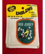 Vintage Embroidered New Jersey Patch American Gold Finch State Bird New ... - $112.05 MXN
