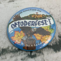 Oktoberfest Button Pin Vintage La Crosse WI - £9.27 GBP