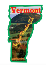 4&quot; vermont the green mountain state bumper sticker decal usa made - £21.20 GBP