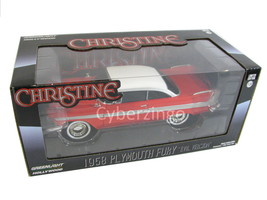 Christine 1958 Plymouth Fury Tinted Windows Evil Greenlight 1:24 Scale NEW W/BOX - £28.23 GBP
