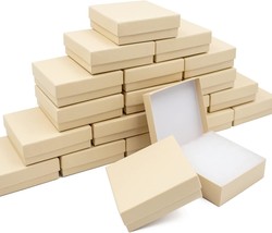 Cardboard Jewelry Brown Gift Boxes 20 Pack3.5×3.5×1 Inches, Its Apply, Earrings - $38.96