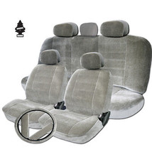 For BMW Auto Car Truck Seat Proctor Covers Full Set Front Rear Grey Velour - $46.63