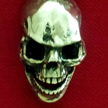 Sexy Sterling Silver Skull Pendant By Star Knights. Heavy 3-D Design Buy Now! - £83.73 GBP