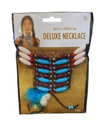 Native American Deluxe Chocker Style Necklace with Feather Halloween Cos... - $189.11 MXN