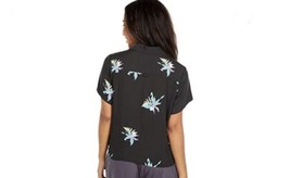 NWT Hurley Getaway Printed Short Sleeve Lilac Ice Size L - £11.09 GBP