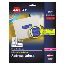 Avery 3/4 x 2 1/4 Laser Color-Printing Address White 300 Labels 10 Sheet... - €6,03 EUR
