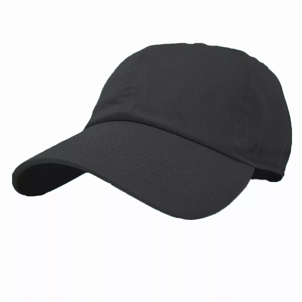 1 Plain Adjustable Military Solid Washed Cotton Polo Style black - $9.99