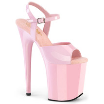 PLEASER FLAM809/BP/M Sexy Baby Pink 8&quot; Heel Platform Pole Dancer Stripper Shoes - £47.41 GBP