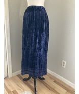 Chico&#39;s Velvet Burnout Rayon Silk Paisley Maxi Long Skirt  Sz 1 = S/M ru... - $48.57 CAD