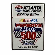 2007 Pep Boys Auto 500 Atlanta Speedway GA NASCAR Race Racing Lapel Hat Pin - £6.09 GBP