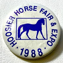 1988 Hoosier Horse Fair &amp; Expo Pinback - £6.86 GBP