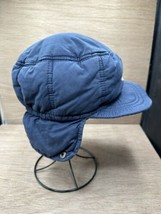 Rare Vintage Conte Of Florence Down Ear Flap Ski Hat Blue Vero Piumino Italy Md - £22.21 GBP