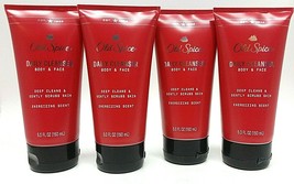 ( LOT 4 ) Old Spice Daily Cleanser Body &amp; Face, Energizing Scent, 5 oz Each NEW - £27.95 GBP
