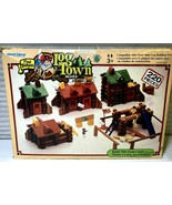 VINTAGE  Log Cabin Build &amp; Play set 220 Pieces Paul Bunyan - $54.12 CAD