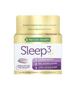 Natures Bounty SLEEP 3 maximum 10mg Melatonin 30 tri-layer tablets 07/2025 - $11.87