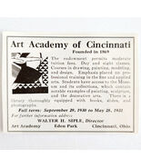 1930 Art Academy Of Cincinnati Ohio Advertisement Artist School Siple DWMM6 - €17,16 EUR