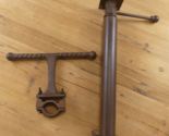 Cast Iron Stool Center Rod and Foot Rest Repurpose Steampunk Bar Seat Mount - $49.99