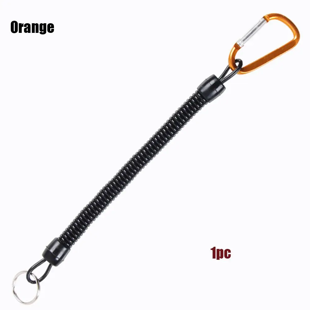  spring elastic rope security gear tool hiking camping anti lost phone keychain fishing thumb200