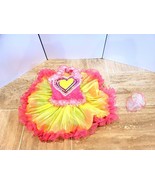 Glamour Costumes Medium Child M Dance Pageant Dress Hot Pink Yellow Sequins - $58.31 CAD