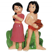 Walt Disney&#39;s The Jungle Book Mowgli and Shanti Salt and Pepper Shakers ... - £22.66 GBP