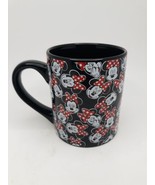 Disney Minnie Mouse Coffee Mug Black Red 12 oz - £10.97 GBP