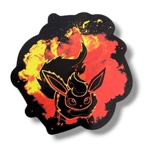 Neon Cartoon Sticker (ZZ30): Flareon Pokemon, 2 in. - $2.90