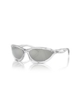 Prada Sunglasses PRA23S 14V60H Frosted Crystal / Clear Mirror Silver 80 ... - $6,911.39 MXN