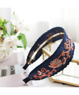 Ethnic Style Vintage Embroidery Flower Headband - £15.17 GBP