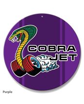 Ford Mustang Cobra Jet Car Vehicle Logo Poster Metal Round Sign 8x8in Vi... - €21,47 EUR