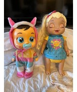 Hasbro Baby Alive Baby Grows Up Happy Hope Doll +Cry Babies Lena Llama Doll