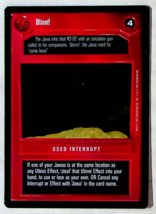 Utinni! (Black) CCG Card - Star Wars Premier Set - Decipher - 1995 - £2.59 GBP