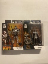 Bst Axn Lord Of The Rings Sauron Figure- 5 In. Af And The Demon Kiss Lot Of 2 - £26.98 GBP
