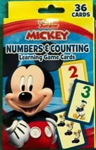 New Disney Junior Mickey 36 Learning Game Flash Cards In Numbers &amp; Counting - £7.52 GBP
