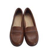 Clarks Collection Womens Cora Viola Brown Leather Slip On Loafers Size 7.5M - £18.20 GBP