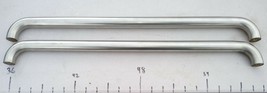 9GG75 PAIR OF STAINLESS STEEL HANDLES FROM FRIGIDAIRE FRS26ZSE: 23-1/4&quot; ... - $23.36