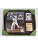 Framed Derek Jeter #2 Photo and Baseball Card 12x15 inches NEW - $2,734.68 MXN