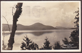 Owl&#39;s Head from Province Island, VT &amp; Quebec RPPC 1923 Real Photo Postcard - £9.82 GBP