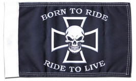 Born to Ride/Ride to Live - 5.5" x 8.5" Motorcycle Flag - $19.14