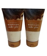 2X Bath &amp; Body Works Midnight Amber Glow Creamy Body Scrub 8 Oz. Each - $29.95