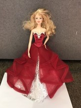 Beautiful Barbie doll Model 2003 Mattel Arm Leg Pose Blonde nail polish Dress - £29.44 GBP