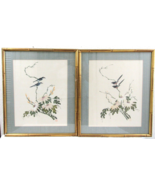 Pair of Matted and Framed 17th/18th Century Chinese Brush Paintings of B... - $809.74 CAD