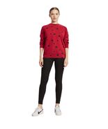 Women Top Unbranded Long Sleeve Star Design Size M Red - $118.12 MXN