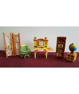 Fisher Price Loving Family Work at Home Office Set Desk Chair Printer Bo... - $22.99