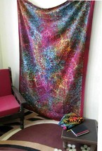 Cotton Twin Psychedelic Cotton Tapestry Elephant Wall Hanging Star Mandala Throw - £12.01 GBP